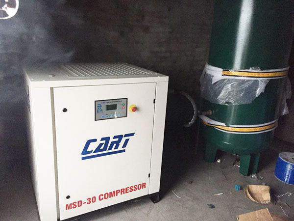 湘潭某礦場新裝的卡爾特MSD-30空壓機
